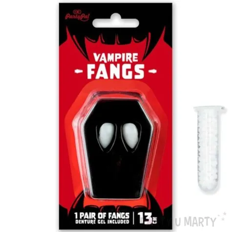 sztuczne zeby kly wampira partypal 13 mm