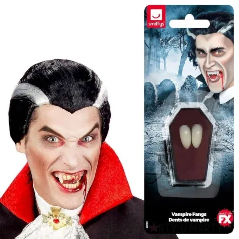 sztuczne zeby kly wampira smiffys