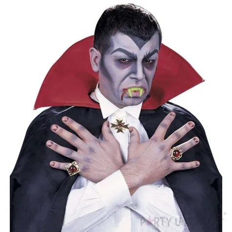 sztuczne zeby kly wampira swiecace widmann