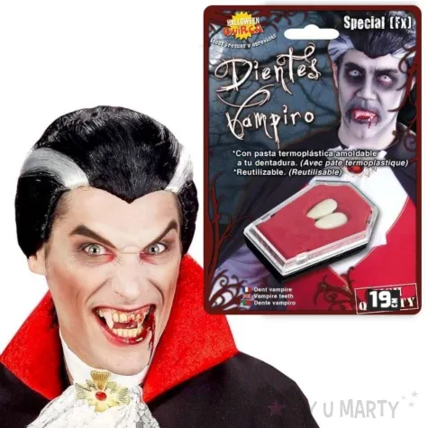 sztuczne zeby kly wampira termoplastyczne guirca