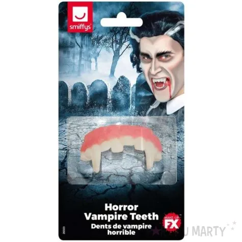 sztuczne zeby wampir smiffys