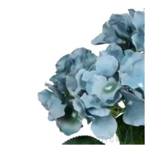 sztuczny kwiat bukiet hortensja niebieska bomm 45 cm