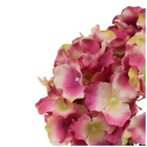 sztuczny kwiat bukiet hortensja rozowo kremowa bomm 45 cm