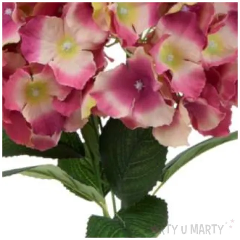 sztuczny kwiat bukiet hortensja rozowo kremowa bomm 45 cm