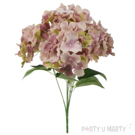 sztuczny kwiat bukiet hortensja rozowo zolta bomm 45 cm