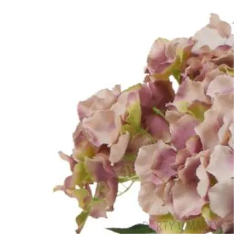 sztuczny kwiat bukiet hortensja rozowo zolta bomm 45 cm