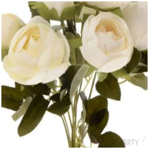 sztuczny kwiat bukiet kamelia biala bomm 45 cm