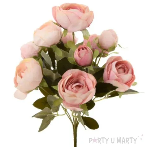 sztuczny kwiat bukiet kamelia rozowa bomm 45 cm