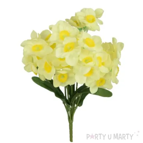 sztuczny kwiat bukiet zonkile zolte jasne bomm 43 cm