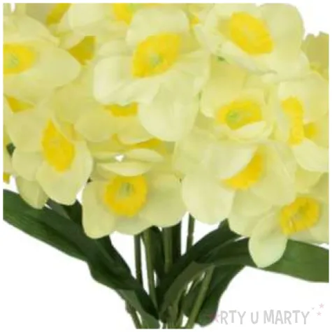 sztuczny kwiat bukiet zonkile zolte jasne bomm 43 cm