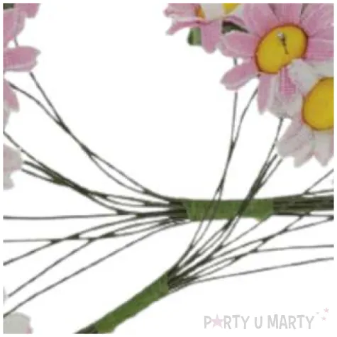 sztuczny kwiat rumianek titanum 16 szt