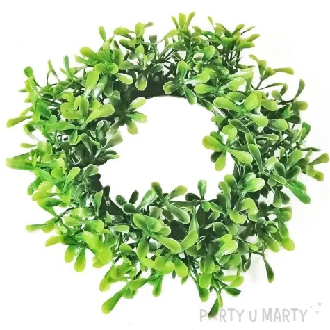 sztuczny kwiat wianek bukszpanowy deco mariage 18 cm