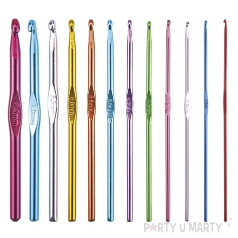 szydelka metalowe ergonomiczne titanum mix 145 mm 2 8 mm 12 szt