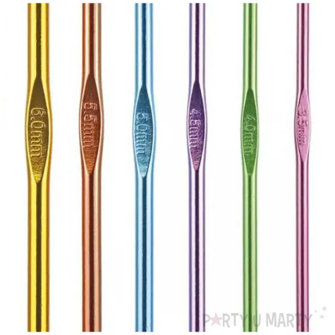 szydelka metalowe ergonomiczne titanum mix 145 mm 2 8 mm 12 szt