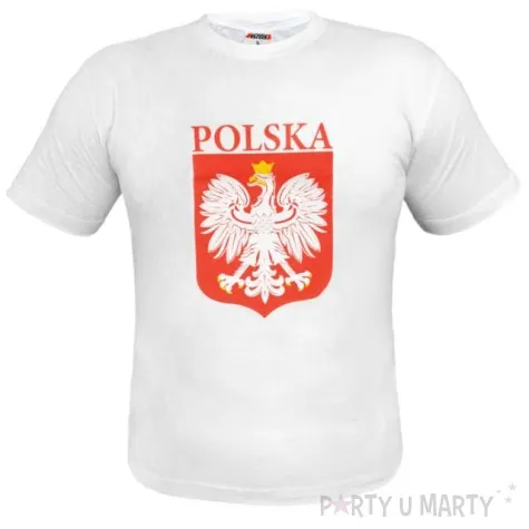 t shirt z nadrukiem polska orzel bialy biala arpex l