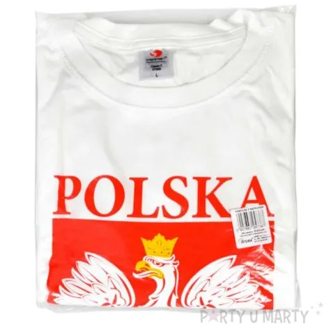 t shirt z nadrukiem polska orzel bialy biala arpex s