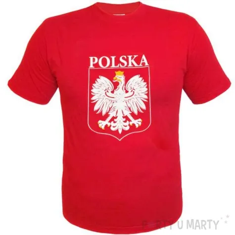 t shirt z nadrukiem polska orzel bialy czerwony arpex s