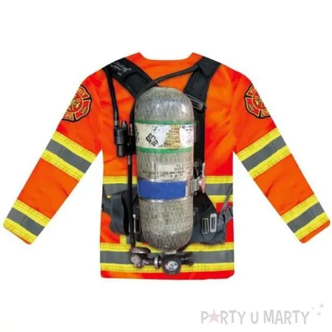 t shirt z nadrukiem strazak rozm m