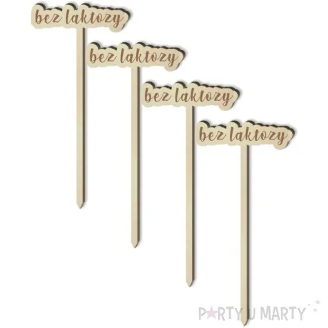 tabliczka candy bar bez laktozy drewniana 13 cm 4 szt