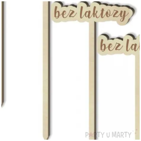 tabliczka candy bar bez laktozy drewniana 13 cm 4 szt