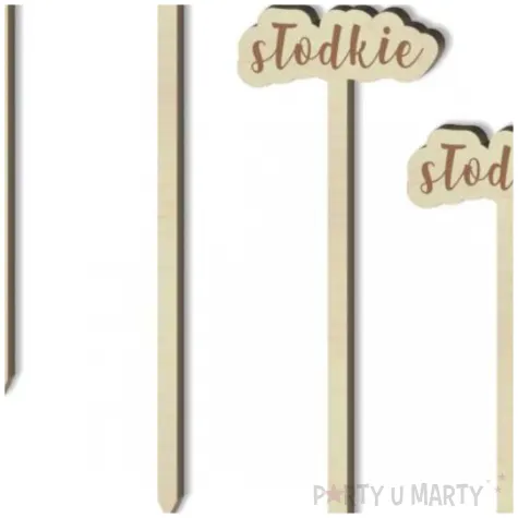 tabliczka candy bar slodkie drewniana 13 cm 4 szt