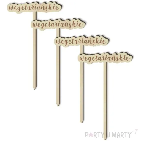 tabliczka candy bar wegetarianskie drewniana 13 cm 4 szt