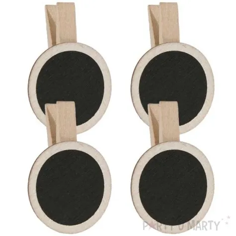 tabliczka dekoracyjna classic okragla natural santex 4 szt