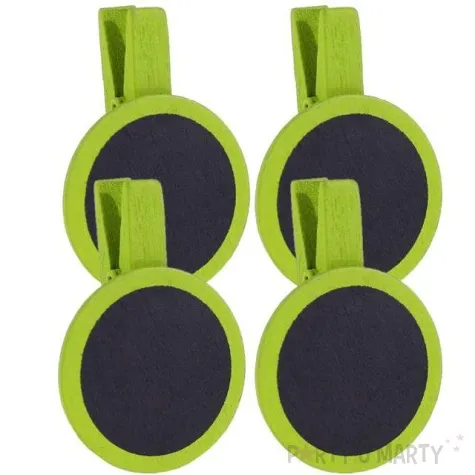 tabliczka dekoracyjna classic okragla zielony santex 4 szt