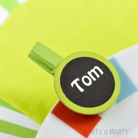 tabliczka dekoracyjna classic okragla zielony santex 4 szt