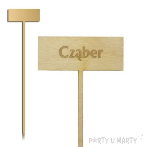 tabliczka drewniana czaber 50x210 mm