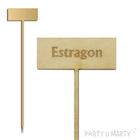 tabliczka drewniana estragon 50x210 mm