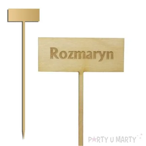 tabliczka drewniana rozmaryn 50x210 mm