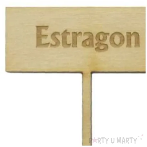 tabliczka etykieta tyczka do oznaczania roslin ziol estragon 50x210 mm