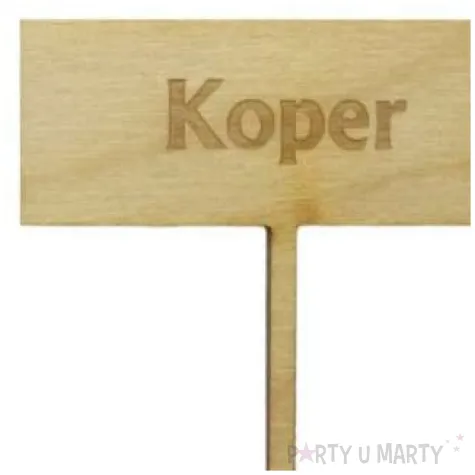 tabliczka etykieta tyczka do oznaczania roslin ziol koper 50x210 mm