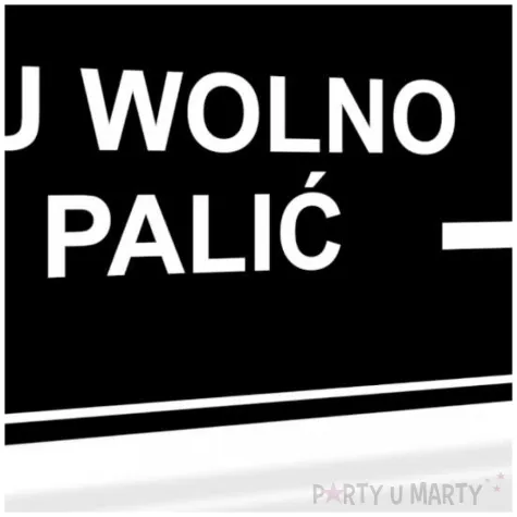 tabliczka informacyjna znak bhp na drzwi tu wolno palic czarny palarnia 20x10 cm