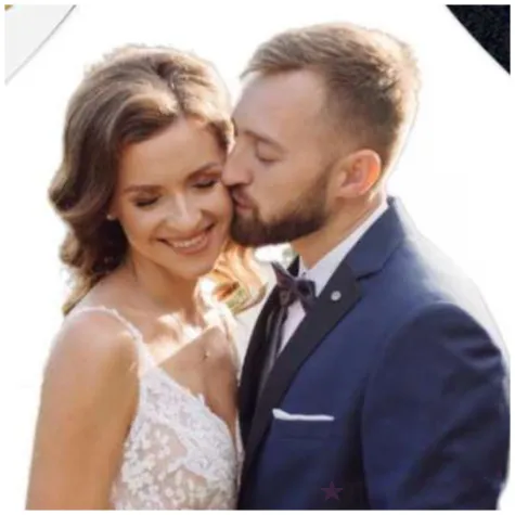 tabliczki na oczepiny serca ona on ja bialo czarne 2 szt