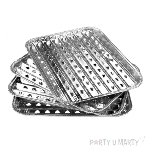 tacka do grilla prostokatna arpex 28x22 5 cm 4 szt