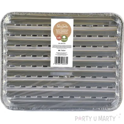 tacka do grilla prostokatna arpex 28x22 5 cm 4 szt