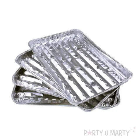 tacka do grilla prostokatna arpex 34 22 9 cm 4 szt