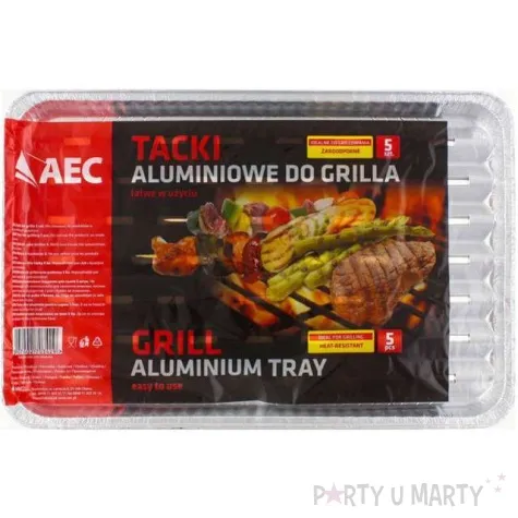 tacka do grilla prostokatna godan 25x35 cm 5 szt