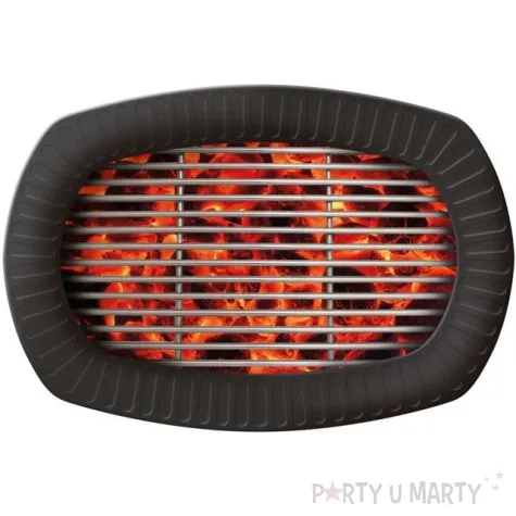 talerze papierowe bbq amscan 24x16 cm 6 szt