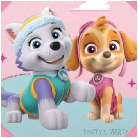 talerzyk plastikowy paw patrol rozowy jasny procos 21 cm