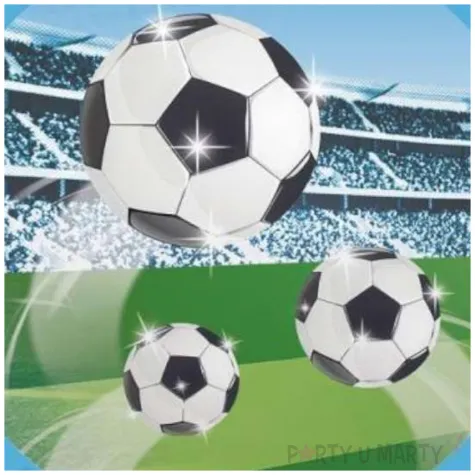 talerzyk plastikowy pilka nozna soccer fans blekitny procos 21 cm