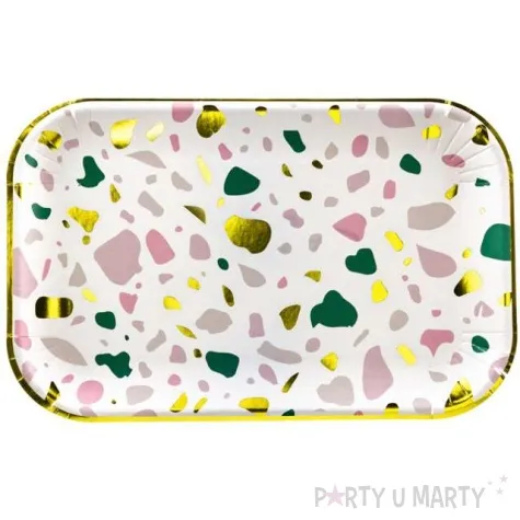 talerzyki color mix partydeco 22 x 13 cm 6 szt