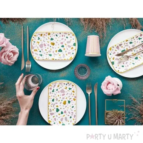 talerzyki color mix partydeco 22 x 13 cm 6 szt