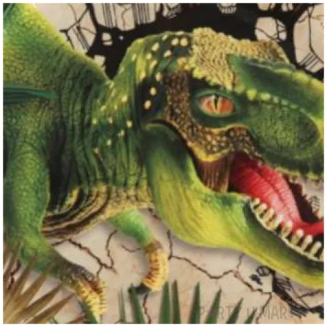 talerzyki dinozaur tyranozaur 22 5 cm santex 10 szt
