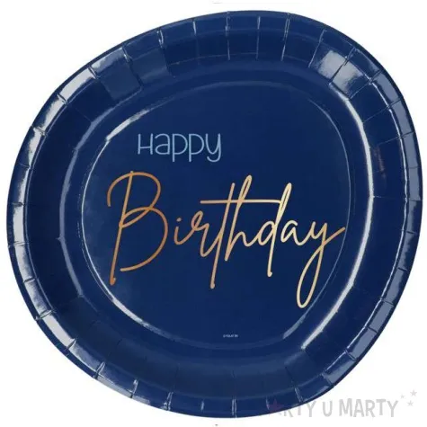 talerzyki elegant happy birthday folat