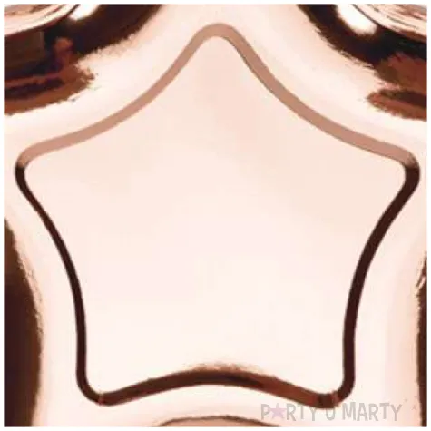 talerzyki gwiazdki rozowe zlowo partydeco 6szt