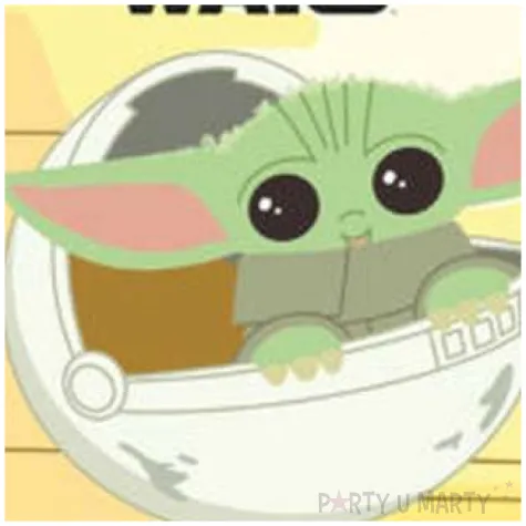 talerzyki gwiezdne wojny mandalorian procos 23cm 8szt