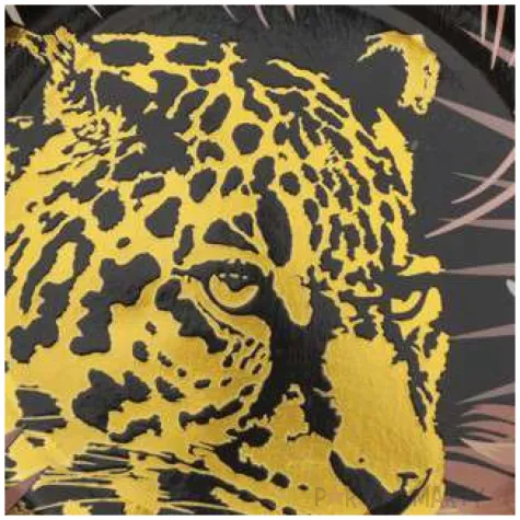 talerzyki lampart w dzungli santex 22 5cm 10 szt